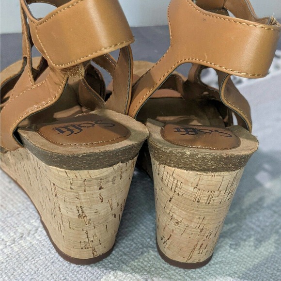 Sofft Courtnee Luggage Sandals Leather Strappy - Picture 6 of 8